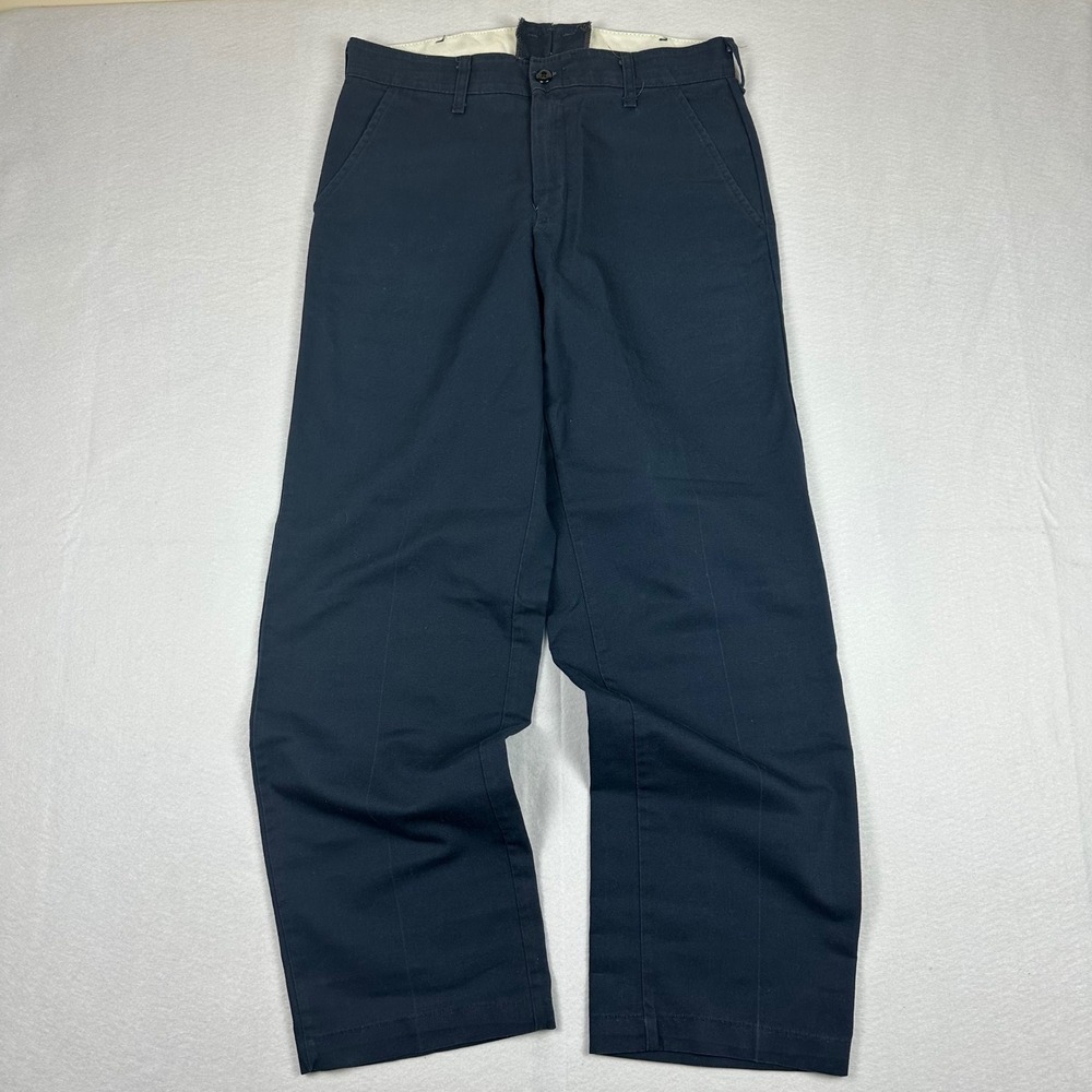 Unbranded Navy Blue Chino Work Pants Straight Leg Size‎  30x29